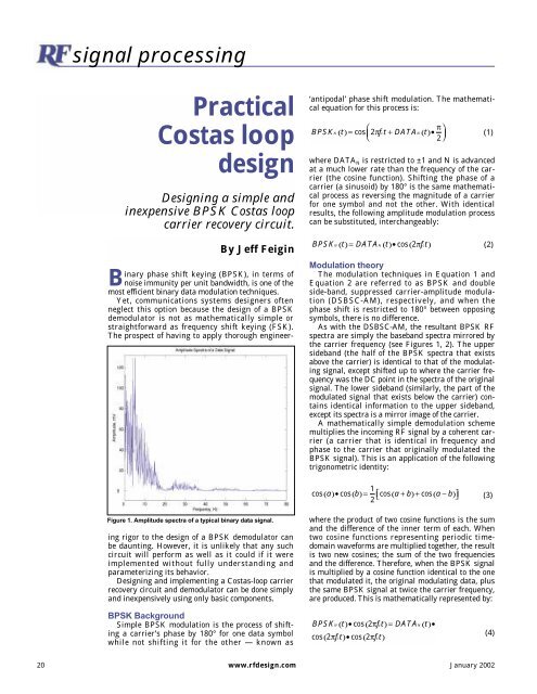 Practical Costas loop design
