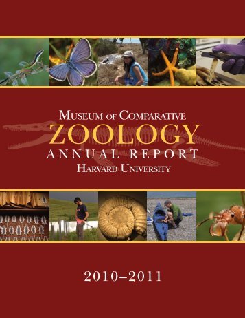 MCZ Annual Report 2010-2011 - Museum of Comparative Zoology ...