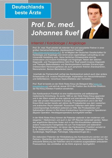 Prof. Dr. med. Johannes Ruef