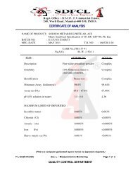 Certificate Of Analysis Sd Fine Chem