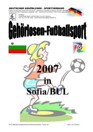 Kompletten Bericht zur 1. Futsal ... - DGS-Fußball.de