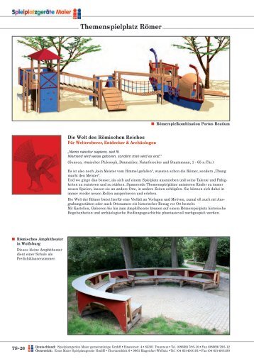 Themenspielplatz Römer - Spielplatzgeräte Maier