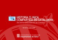 HISTORIA CLINICA COMPARTIDA EN CATALUNYA