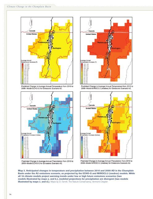 Climate Change in the Champlain Basin - The Nature Conservancy