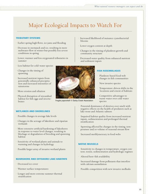 Climate Change in the Champlain Basin - The Nature Conservancy