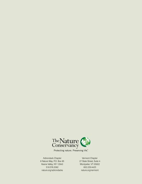 Climate Change in the Champlain Basin - The Nature Conservancy