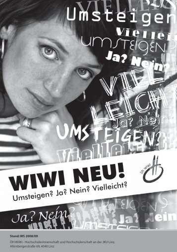 WIWI NEU! - Ãsterreichische HochschÃ¼lerInnenschaft Linz - JKU