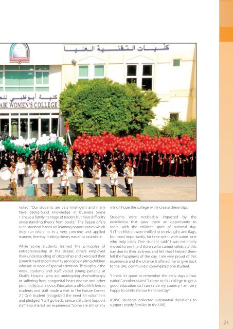 Volume 2, Issue 1 - Abu Dhabi Women's College - Higher Colleges ...