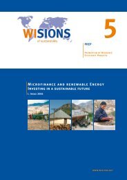 Microfinance and Renewable Energy - The Global Development ...