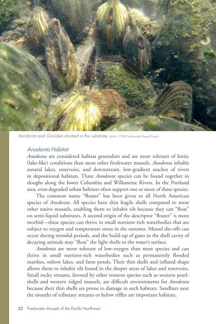 Freshwater Mussels Pacific Northwest - State Water Resources ...