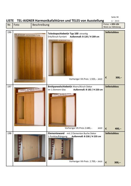 Betriebsauflösung Monika AIGNER Einrichtungs GmbH & CoKG ...