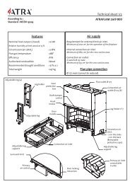 Features Air supply Flue pipe convection Technical sheet 1/2 ...