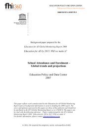 School Attendance and Enrolment - Education Policy Data Center