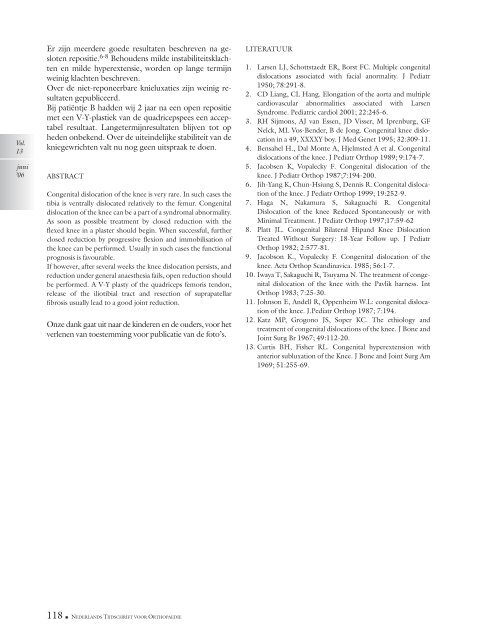 NTvO JUN 2006 ED_2 - Nederlands Tijdschrift voor Orthopaedie