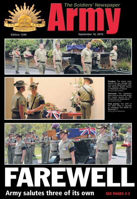 Edition 1244, September 16, 2010 - Department of Defence