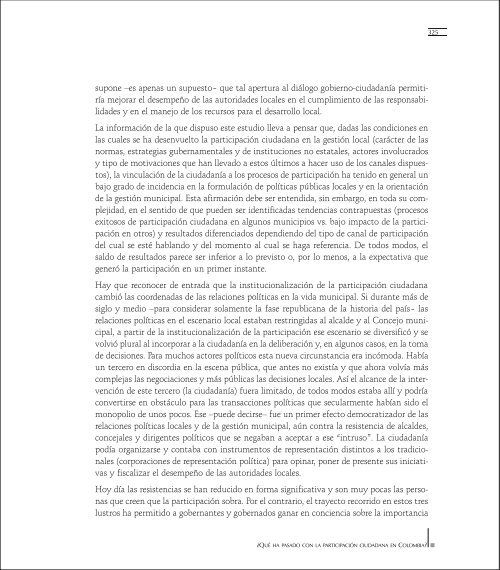 ¿Qué ha pasado con la participación ciudadana en Colombia?