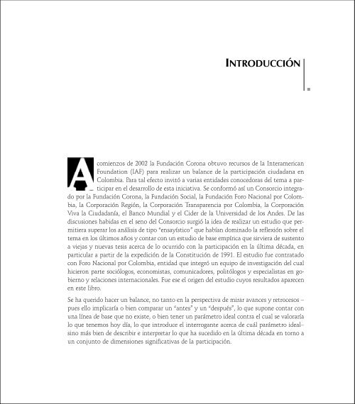 ¿Qué ha pasado con la participación ciudadana en Colombia?