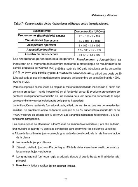 Las micorrizas arbusculares y las bacterias rizosfÃ©ricas como ...