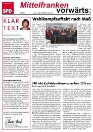 Ausgabe 2/2013 - SPD Mittelfranken