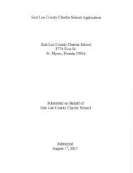 Original application - Charter Schools - Lee County School District