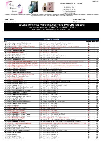 soldes monstres parfums & coffrets parfums ÃƒÂ©tÃƒÂ© 2012 - costarnsud