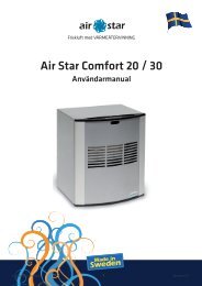 Air Star Comfort 20 / 30 - Air Star AB