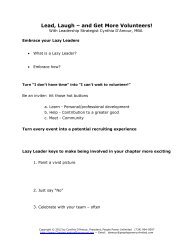 Leadership Training Handout - CMAA