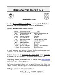 Heimatverein Rorup e. V. Pättkestouren 2011 - Rorup.net