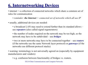 Internetworking Devices: Bridge - Redbrick