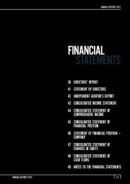 FINANCIAL STATEMENTS - Mewah Group