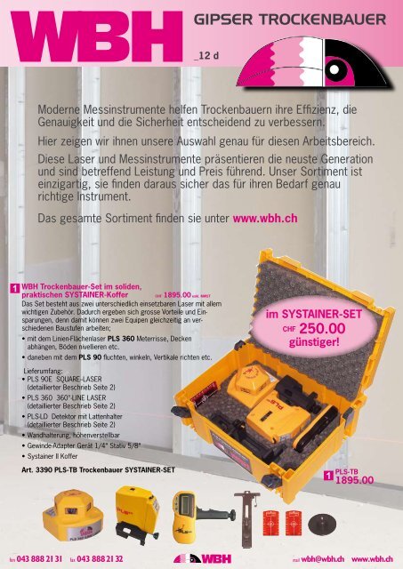 GIPSER TROCKENBAUER - WBH AG