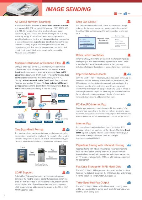 MX4111N Brochure - Sharp Corporation of Australia