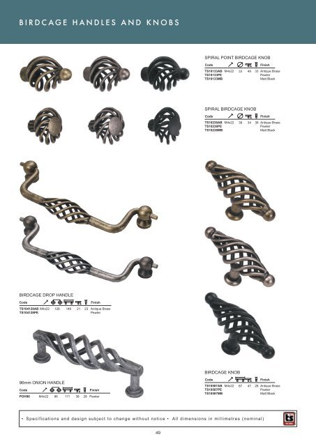 HANDLES AND KNOBS PG21-84 (17M) - Roco