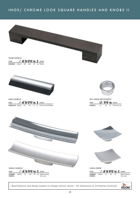 HANDLES AND KNOBS PG21-84 (17M) - Roco