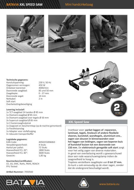 batavia xxl speed saw