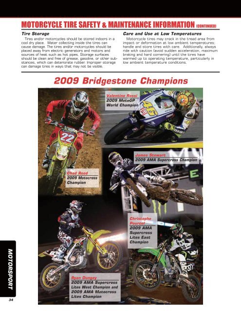 Bridgestone is the official tire supplier for MotoGP in 2010 - Eurotred