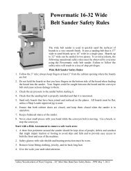 Safety Rules - Valley Woodworkers