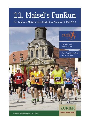 11. Maisel's FunRun - Verlagsbeilagen des Nordbayerischen Kurier ...