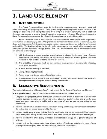 3. LAND USE ELEMENT - DRAFT - City of Cottonwood