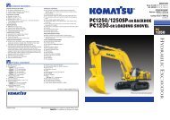 PC1250/1250SP-8R BACKHOE - Komatsu