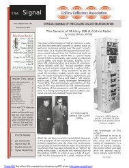 Issue 49 1st Quarter of 08 (PDF) - Collins Collectors Association