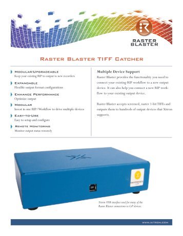 RasterBlaster TIFF Catcher.pdf - Xitron