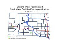 Drinking Water Facilities Funding Applications - South Dakota ...