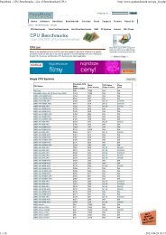 PassMark - CPU Benchmarks - List of Benchmarked CPUs