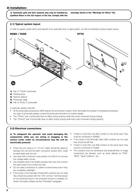 MANUALE ISTRUZIONI E CATALOGO RICAMBI ... - Nice-service.com