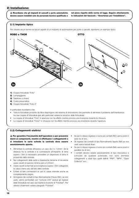 MANUALE ISTRUZIONI E CATALOGO RICAMBI ... - Nice-service.com