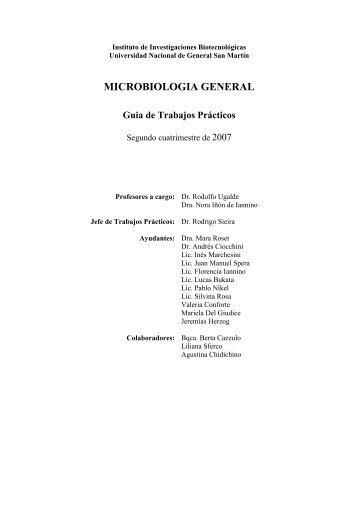 MICROBIOLOGIA GENERAL Guia de Trabajos Prácticos