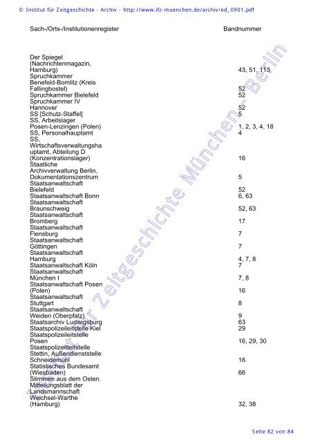 - Archiv - Findmittel online Ziegler, Armin - Institut für Zeitgeschichte