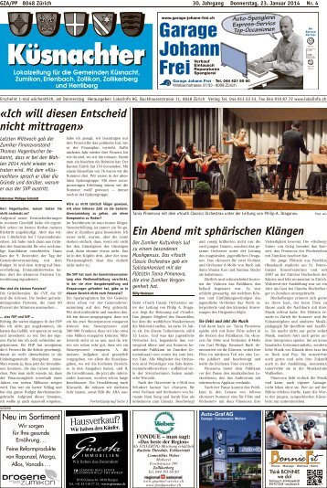 Ich will diesen Entscheid nicht mittragen - Lokalinfo AG
