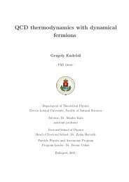 The thesis - ELTE TTK TEO